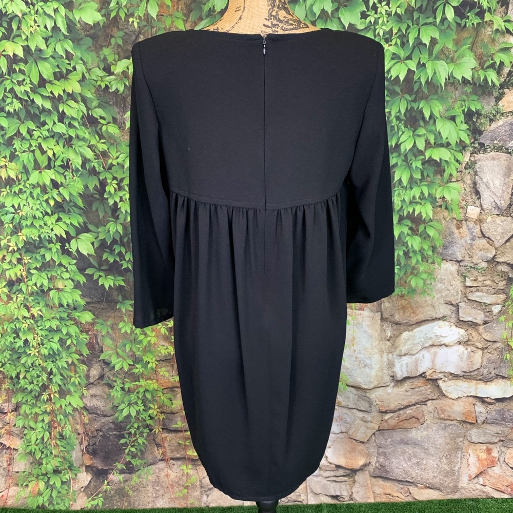TOM AND LINDA PLATT STUDIO Quiet Luxury Minimalist Elegant Black Dress, 8 - Picture 5 of 11